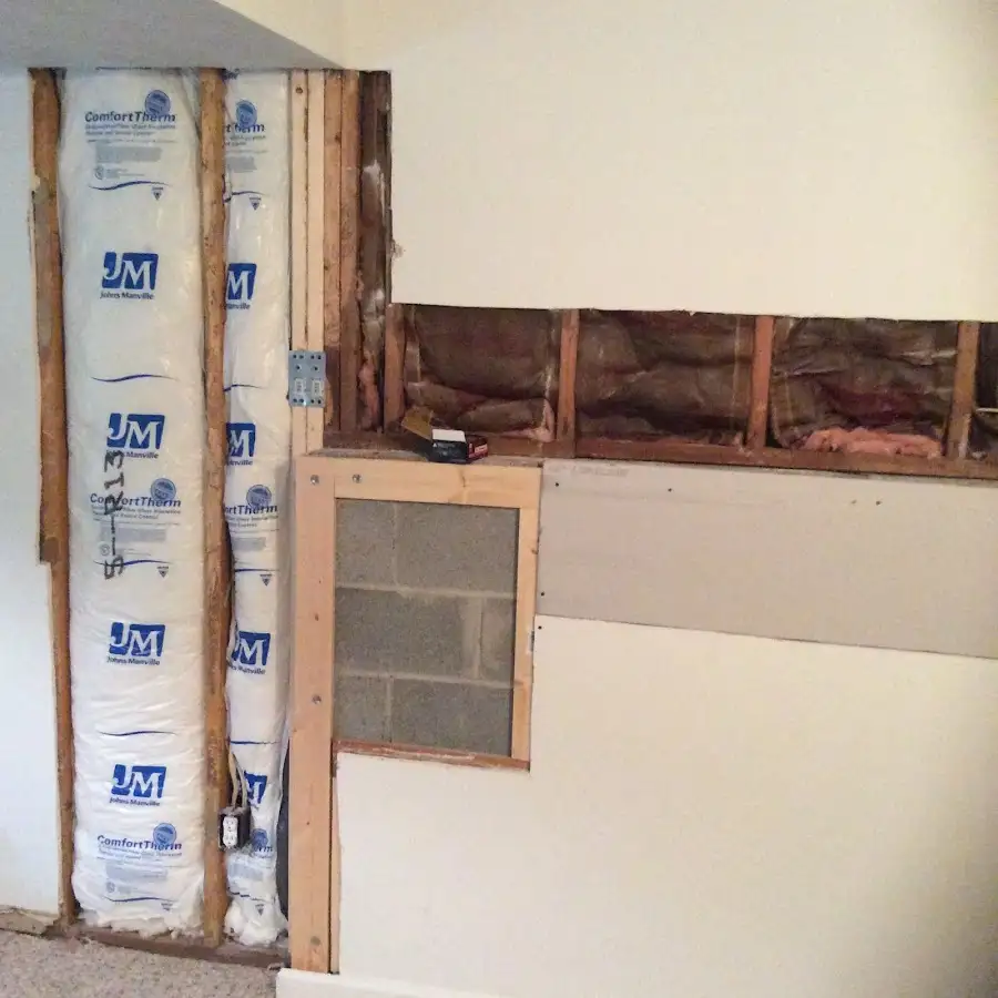 Wall insulation replacement during Contents Cleaning & Restoration in Gulfport